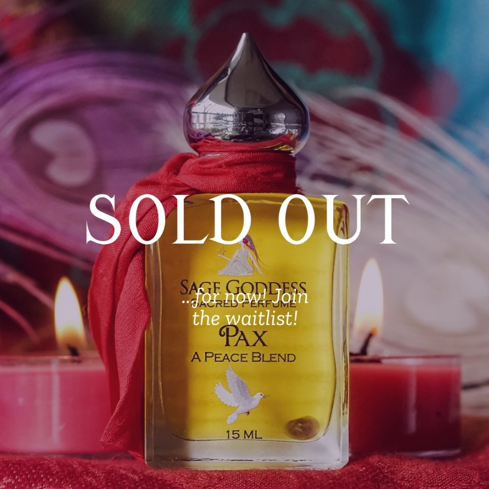 Pax Peace oil Perfume – Sacred alchemy for finding &enjoying peace in your life